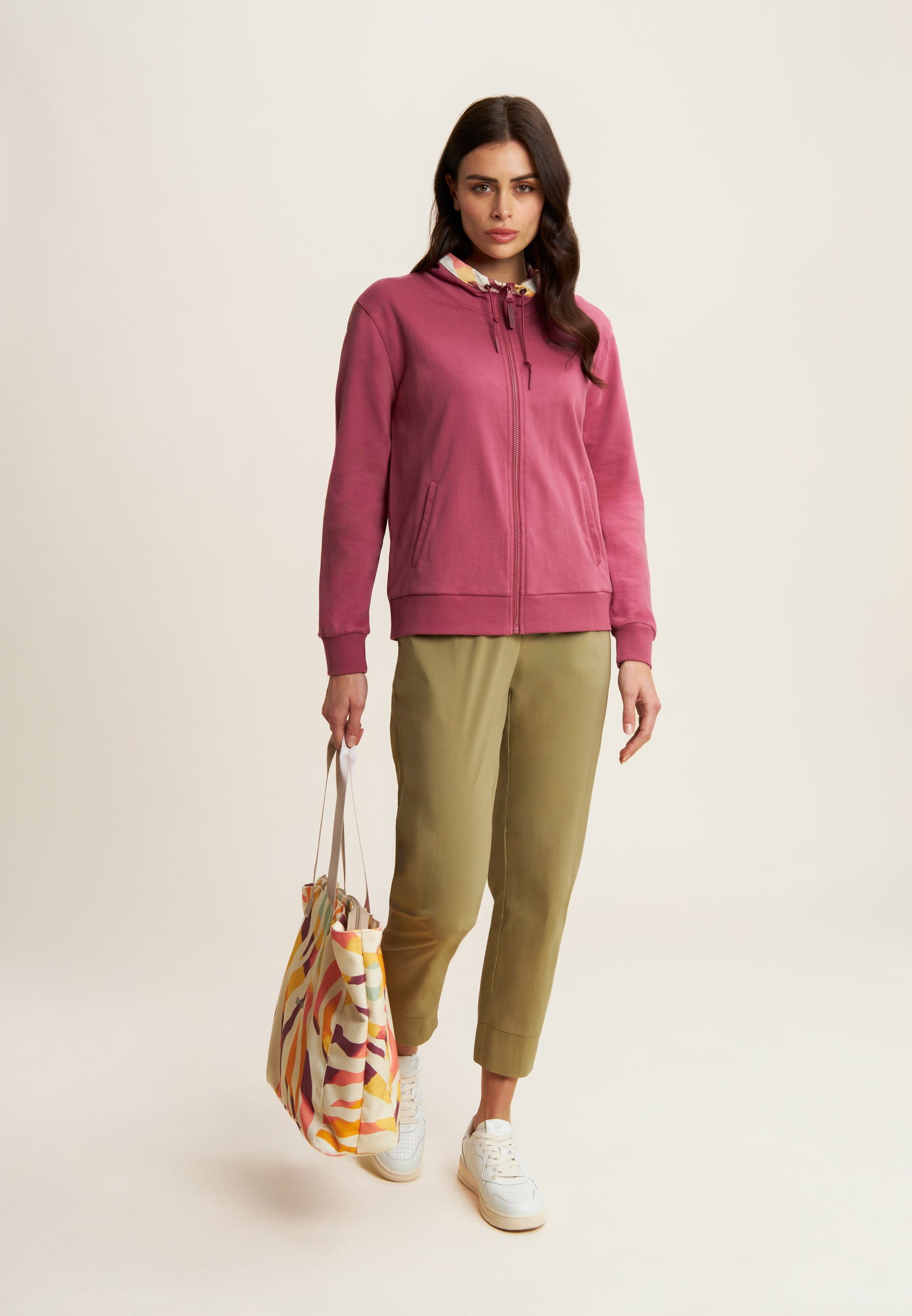 freddy-sweat-zipp-col-haut-d-tails-multicolores-femme image 2