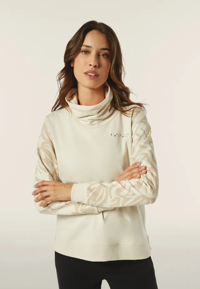 freddy-sweat-femme-comfort-col-haut-manches-florales image 1