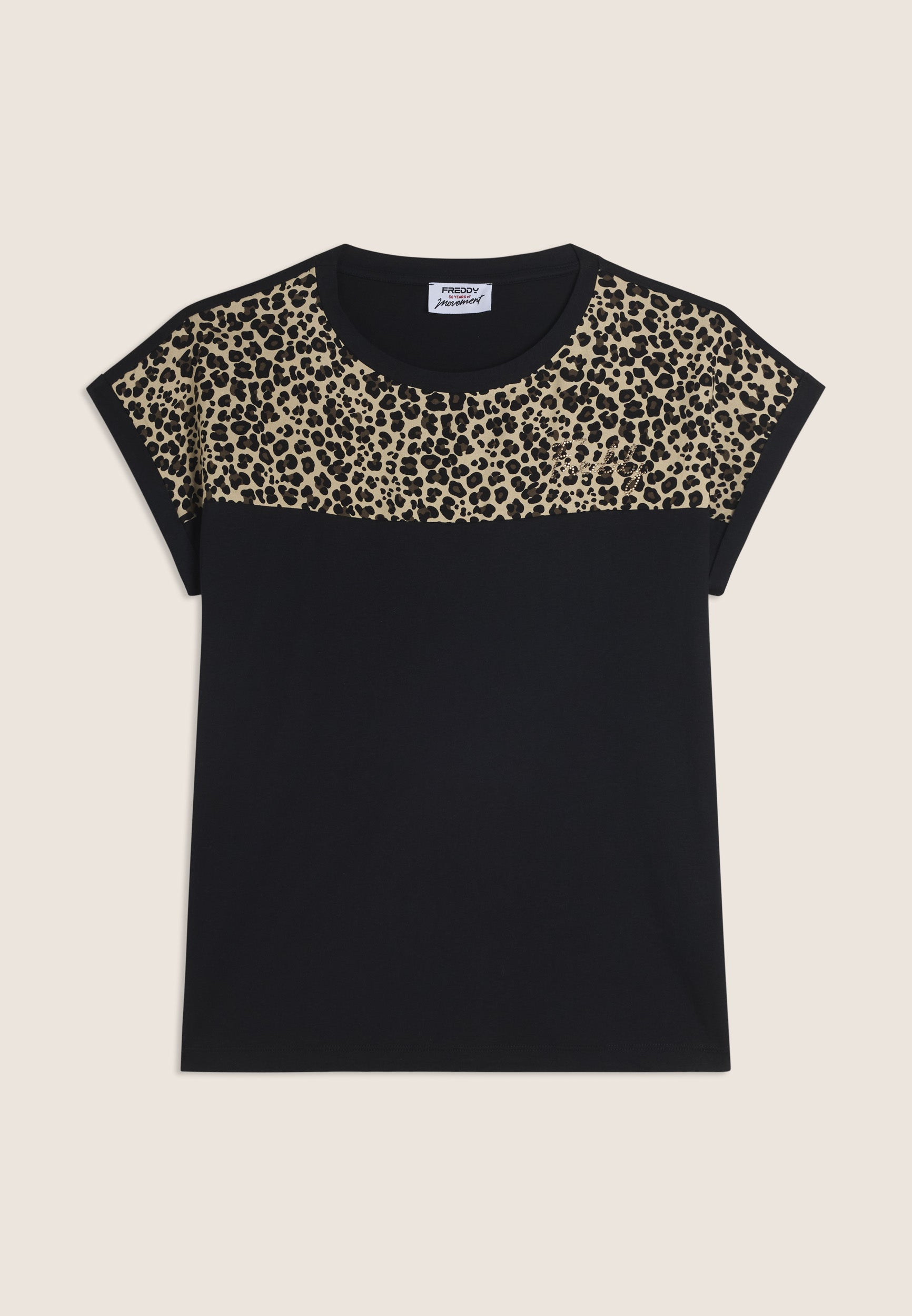 freddy-t-shirt-femme-animalier-paules-coton-modal-borchie image 8