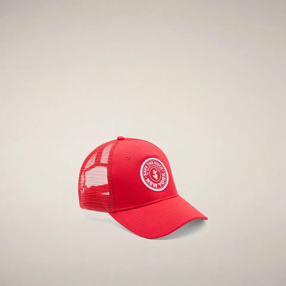 save-the-duck-noa-casquette-unisexe-rouge-new-york image 1