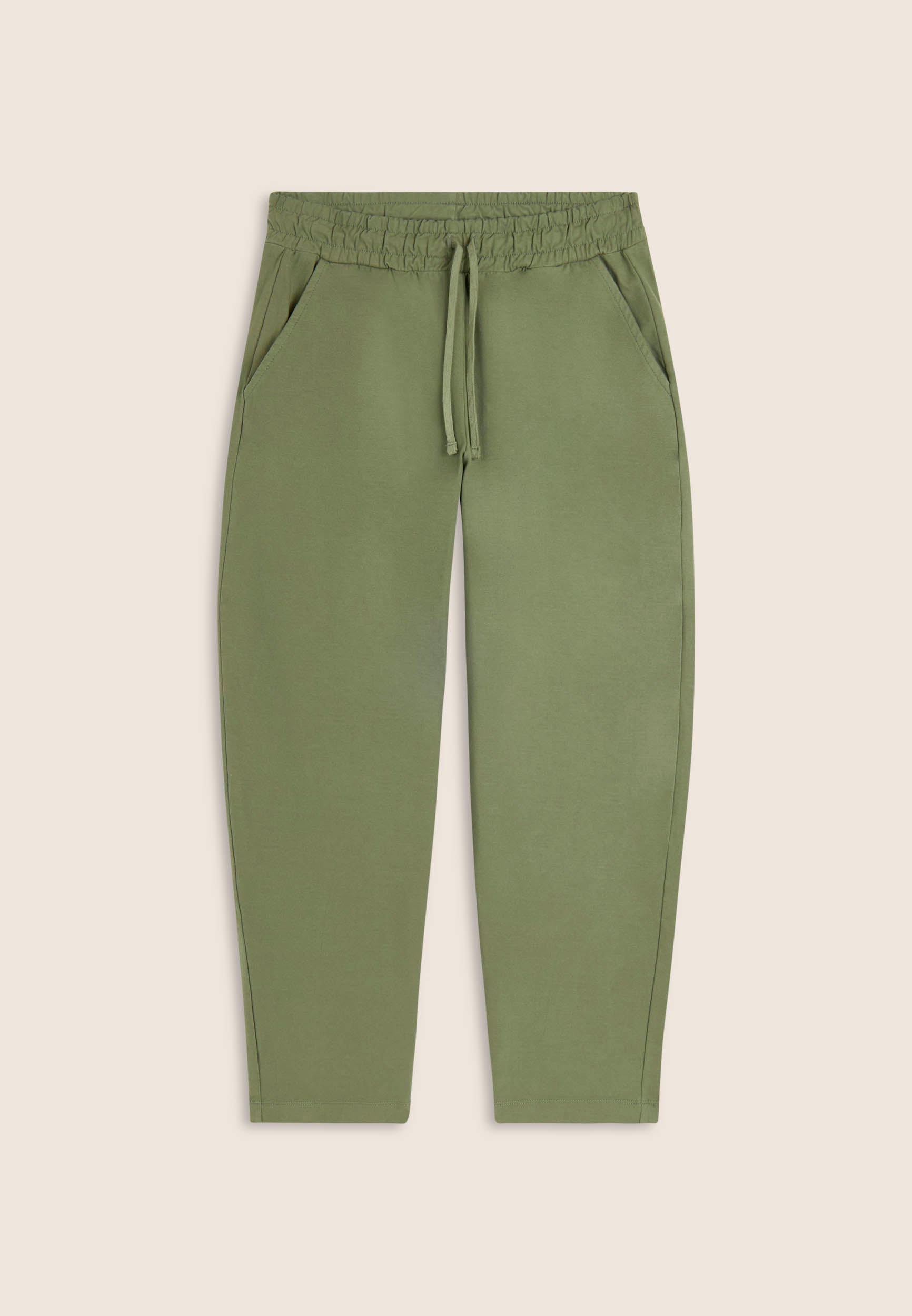 freddy-pantalon-femme-cropped-molleton-coton-effet-vintage image 4