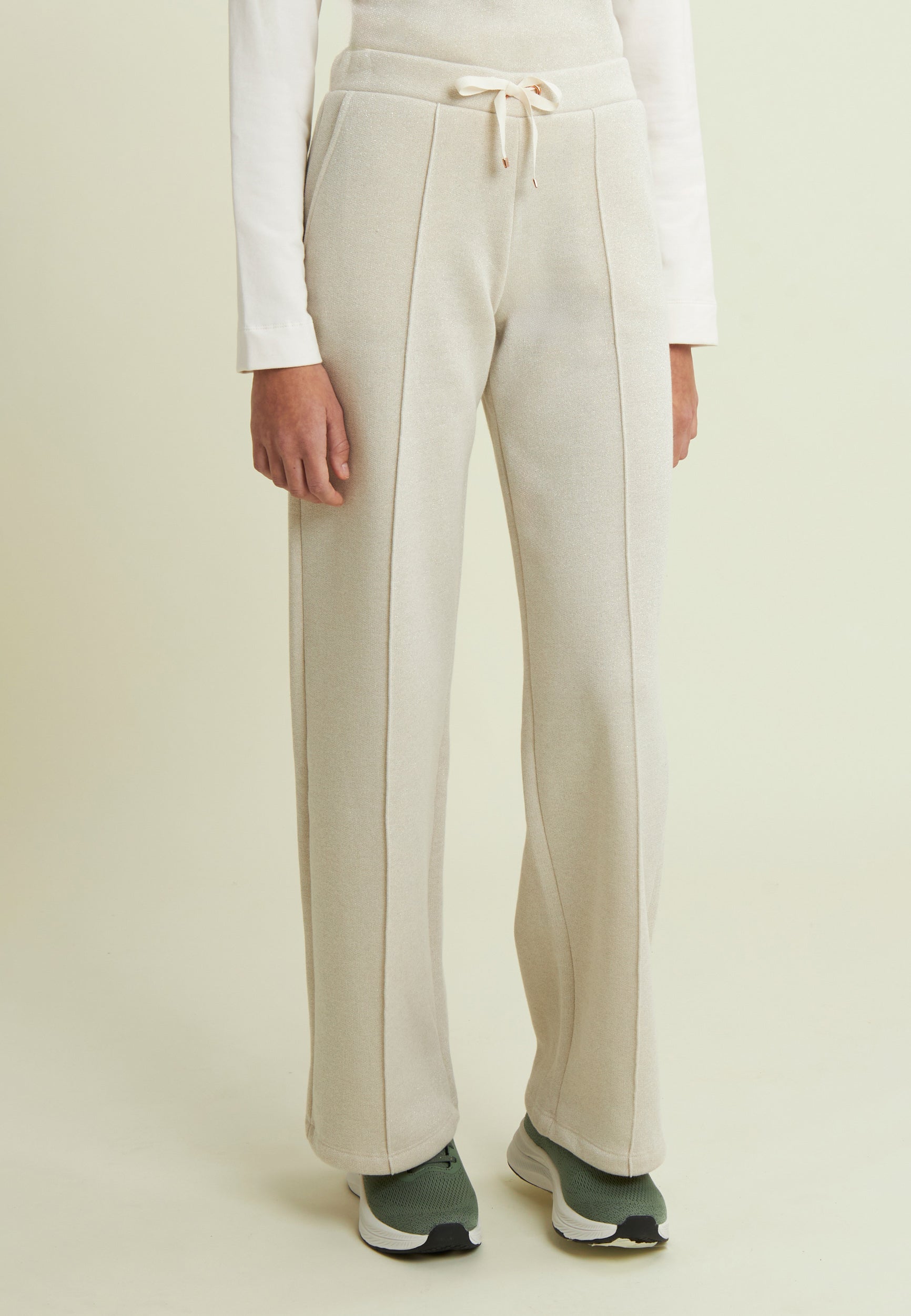 freddy-pantalon-femme-wide-leg-m-lange-lurex-molleton-gratt image 1