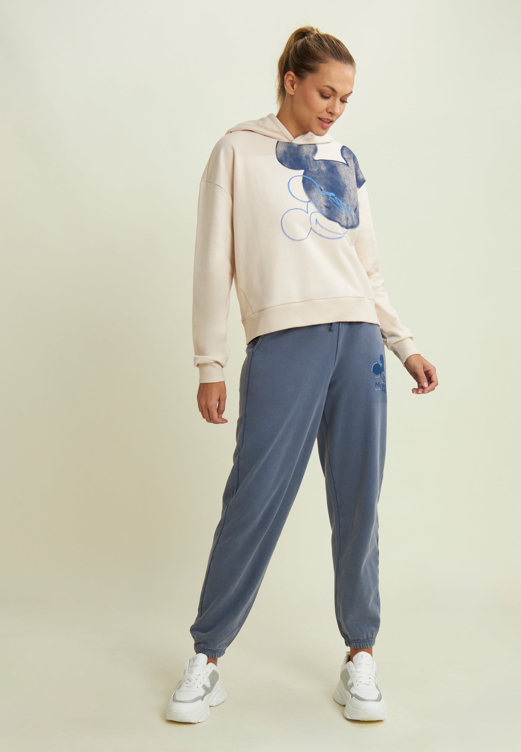 freddy-sweat-femme-capuche-mickey-mouse-acid-wash image 2