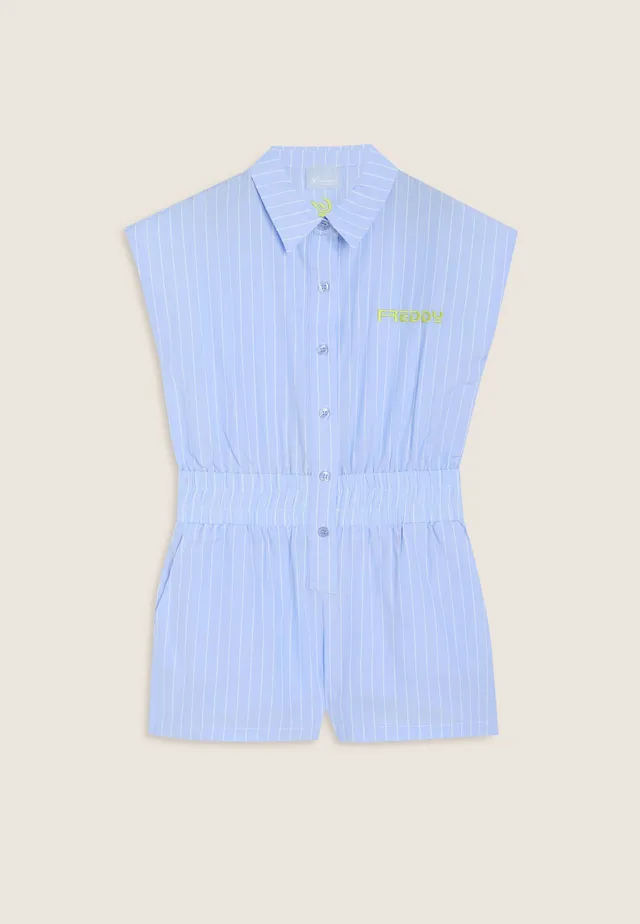 freddy-jumpsuit-combinaison-rayures-sans-manches image 1