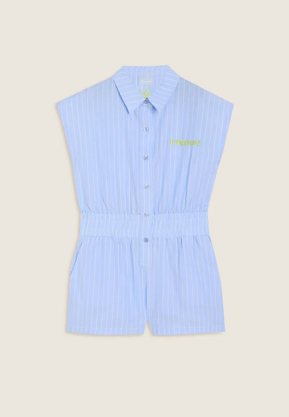 freddy-jumpsuit-combinaison-rayures-sans-manches image 1