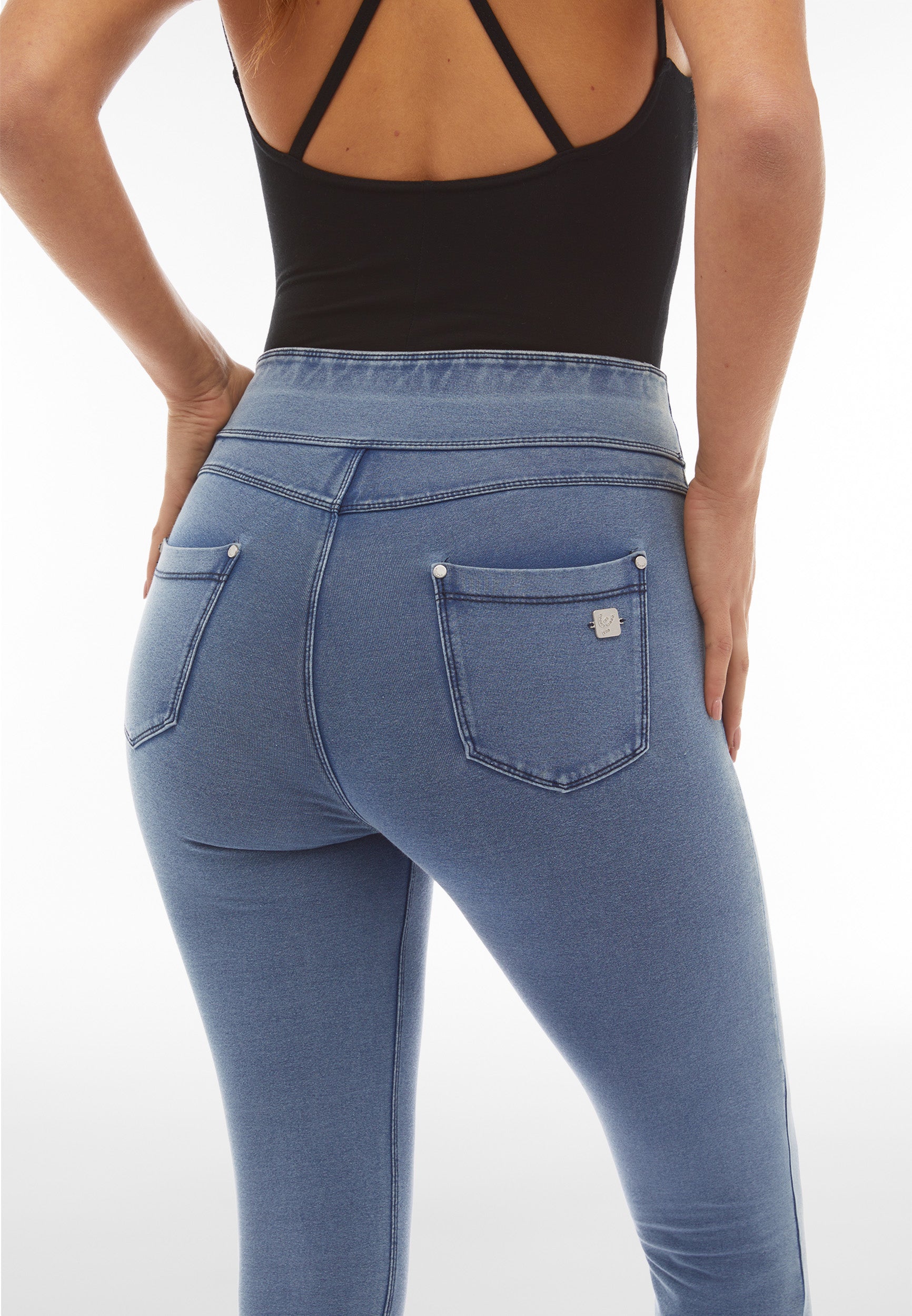 legging-freddy-n-o-w-superskinny-taille-mi-haute-jersey-denim image 5