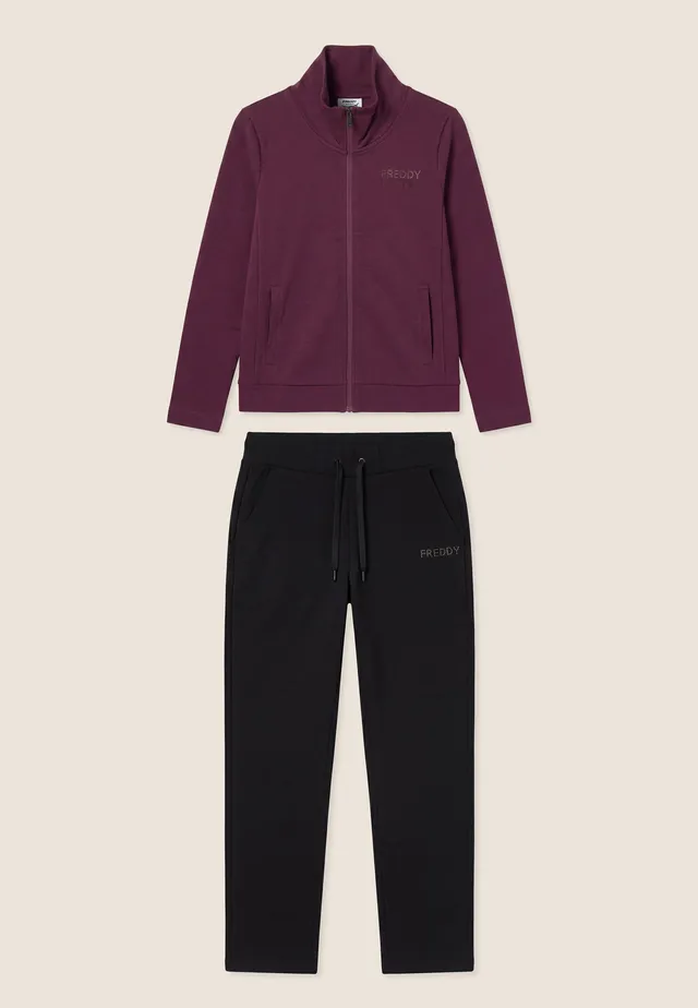 freddy-tuta-sportiva-femme-full-zip-col-haut-strass image 1
