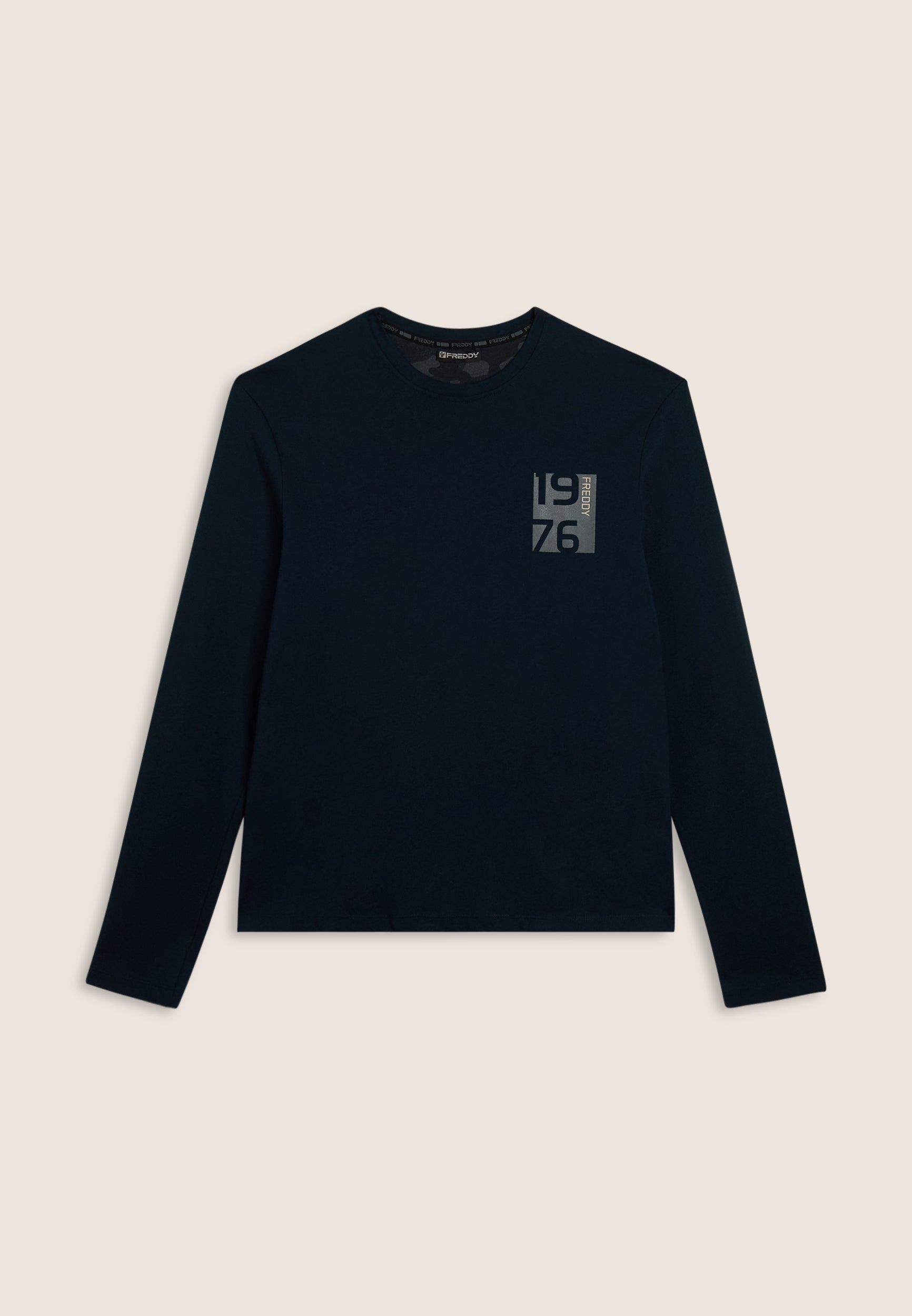 freddy-t-shirt-homme-manche-longue-coton-imprim-1976 image 5