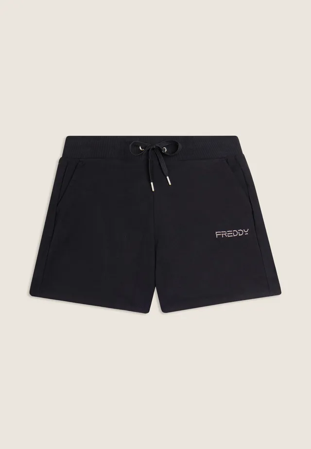 freddy-short-sport-femme-jersey-coton-coulisse-logo image 1