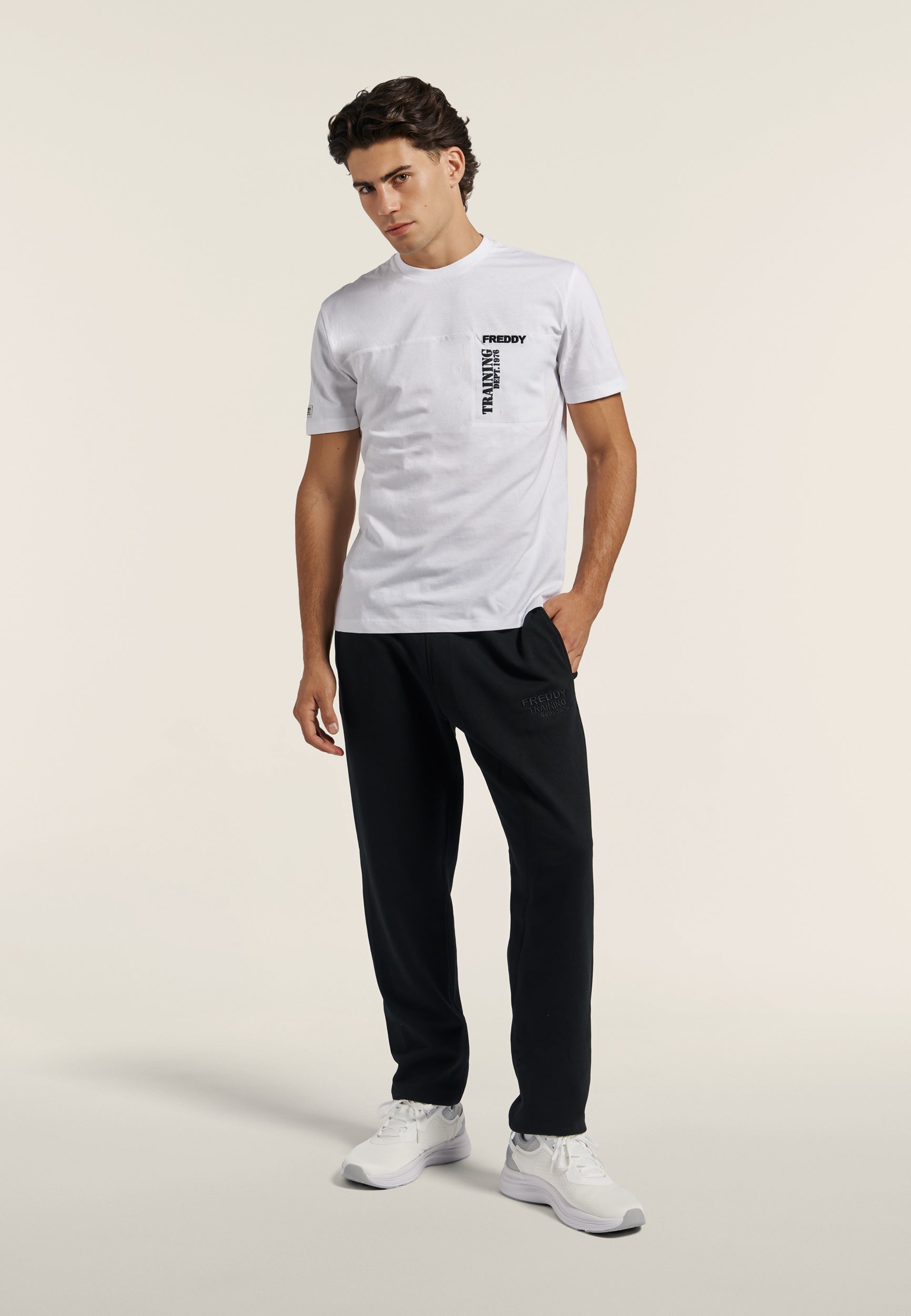 freddy-t-shirt-homme-coton-graphique-relief image 2