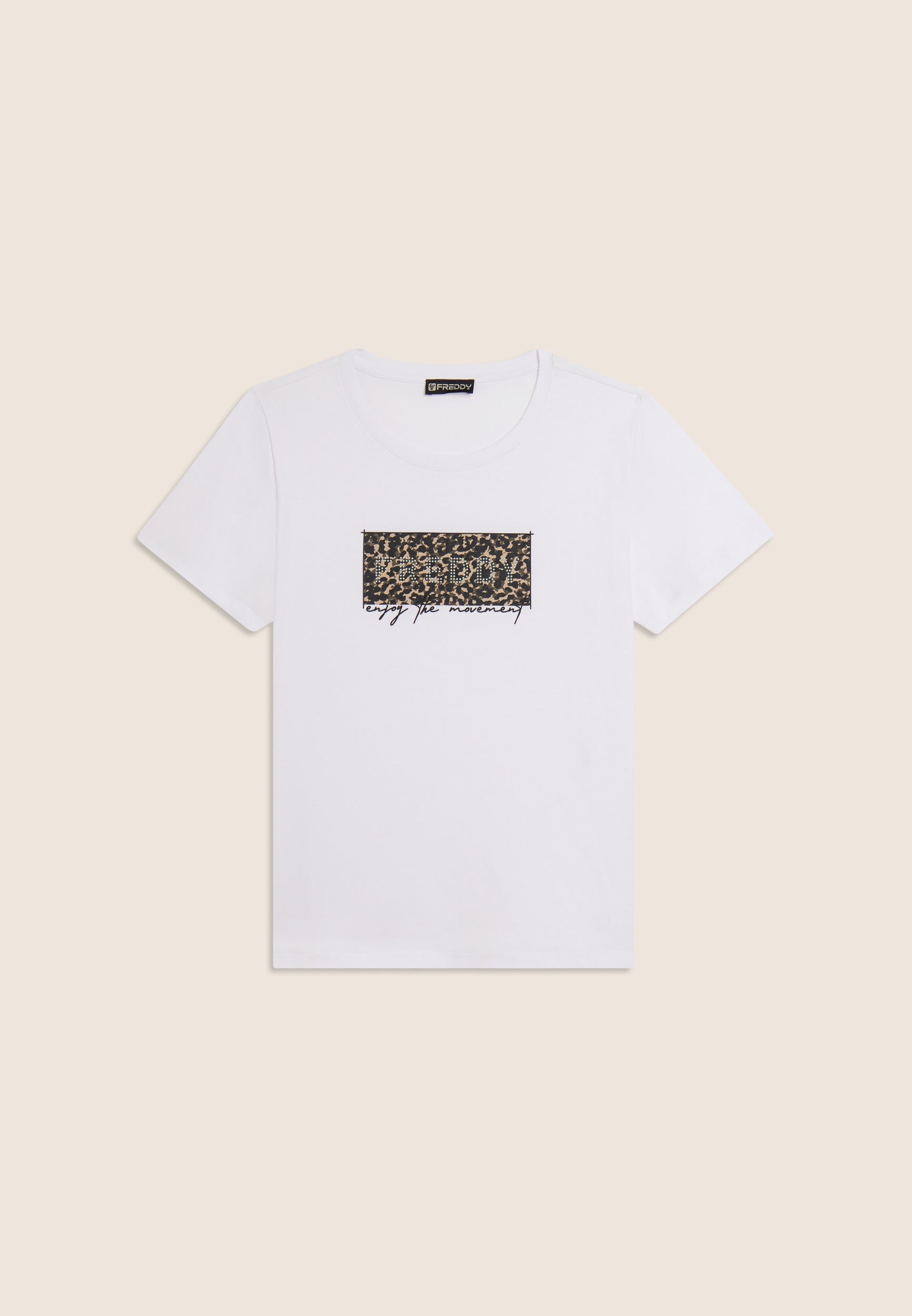 freddy-t-shirt-leopard-borchie-t-shirt-coton-supima-regular image 5