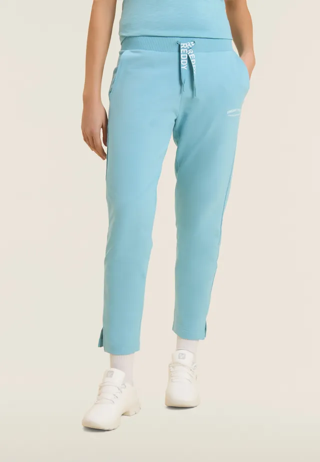 freddy-pantalon-7-8-fentes-lat-rales-french-terry-logo image 1