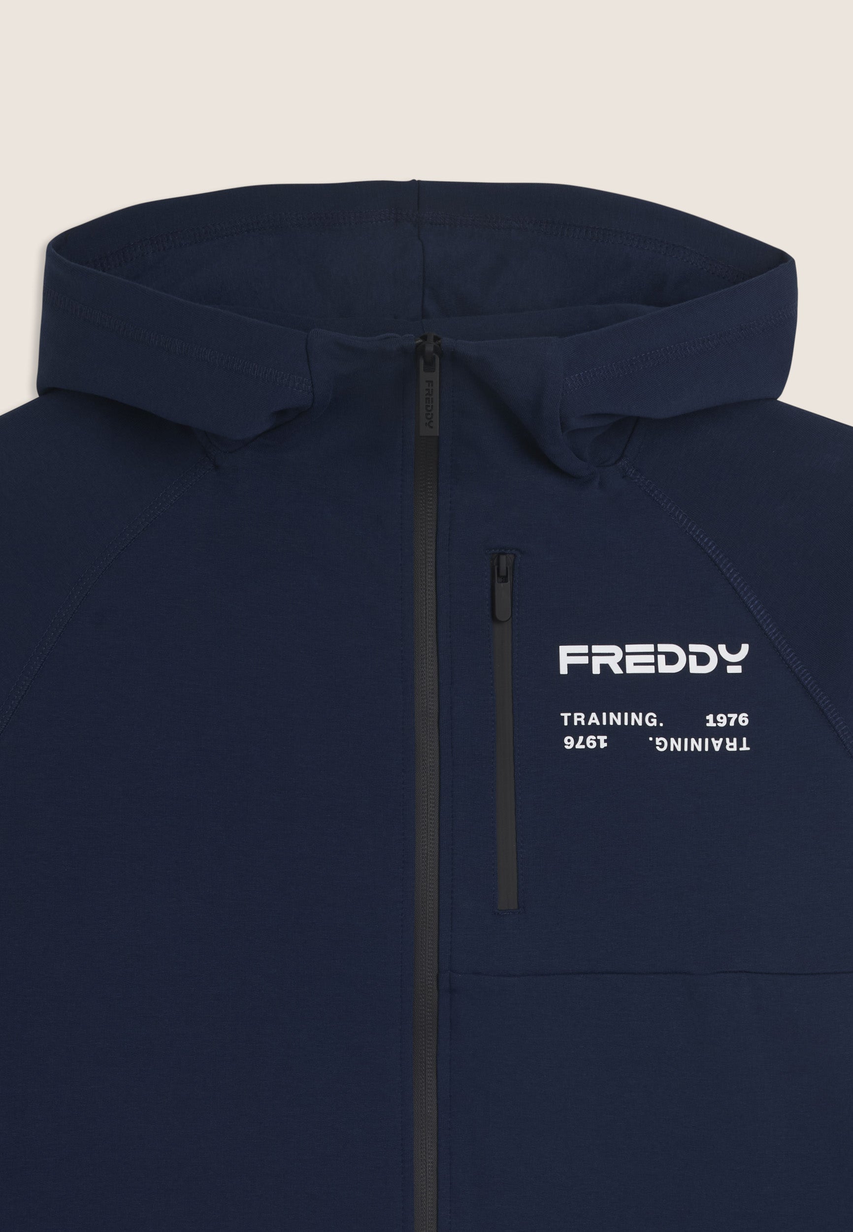 freddy-sweat-capuche-zipp-training-logo-baby-french-terry image 3