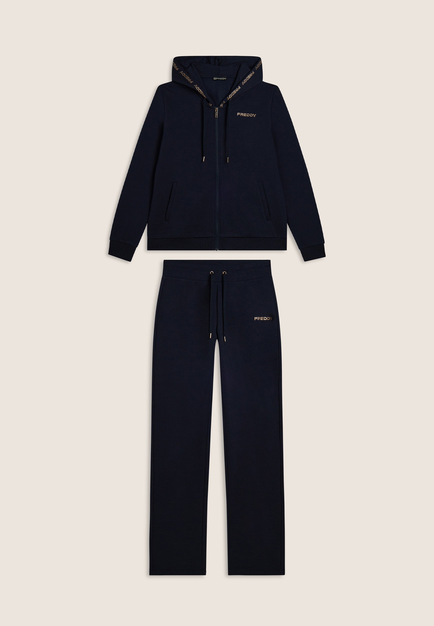 freddy-tuta-sportive-femme-capuche-logo-dor-ensemble-sweat-pantalon image 8