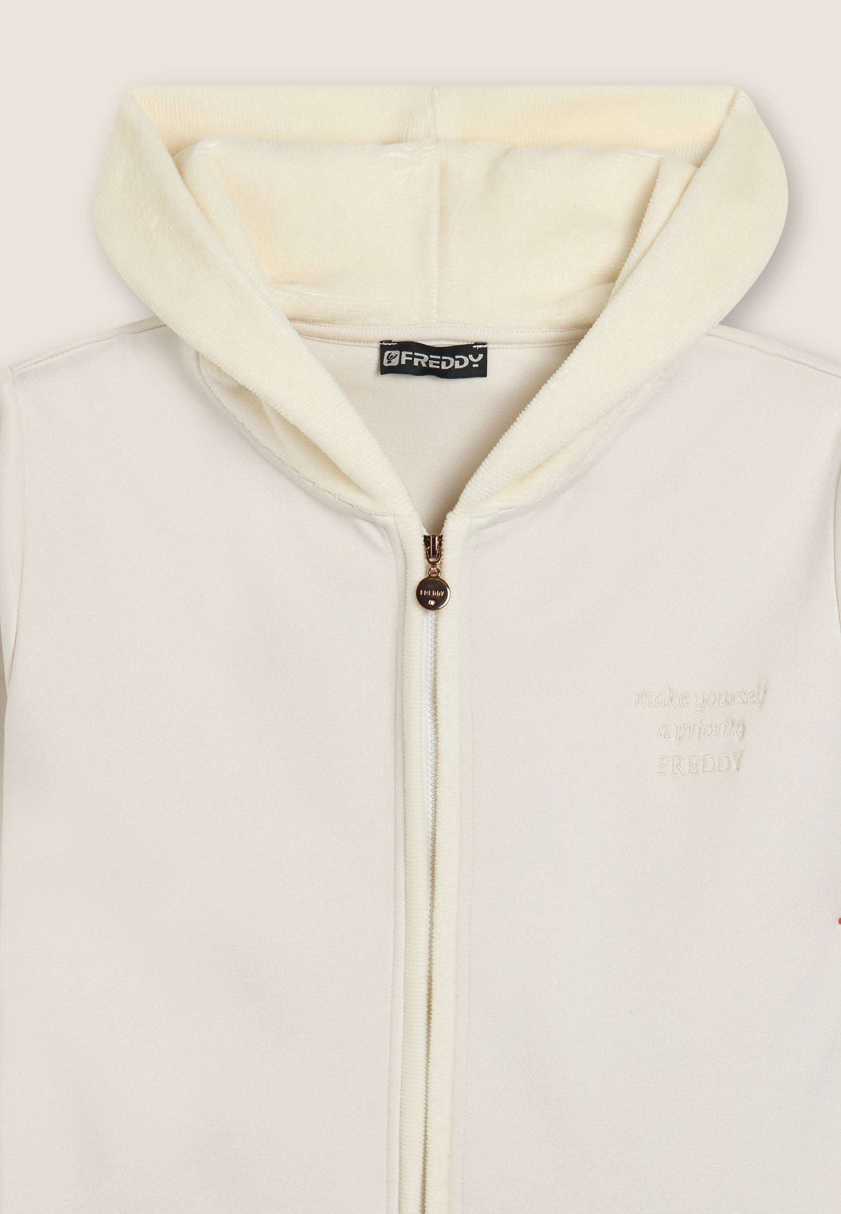 freddy-felpa-sweat-capuche-chenille-ray-e-viscose-full-zip image 7
