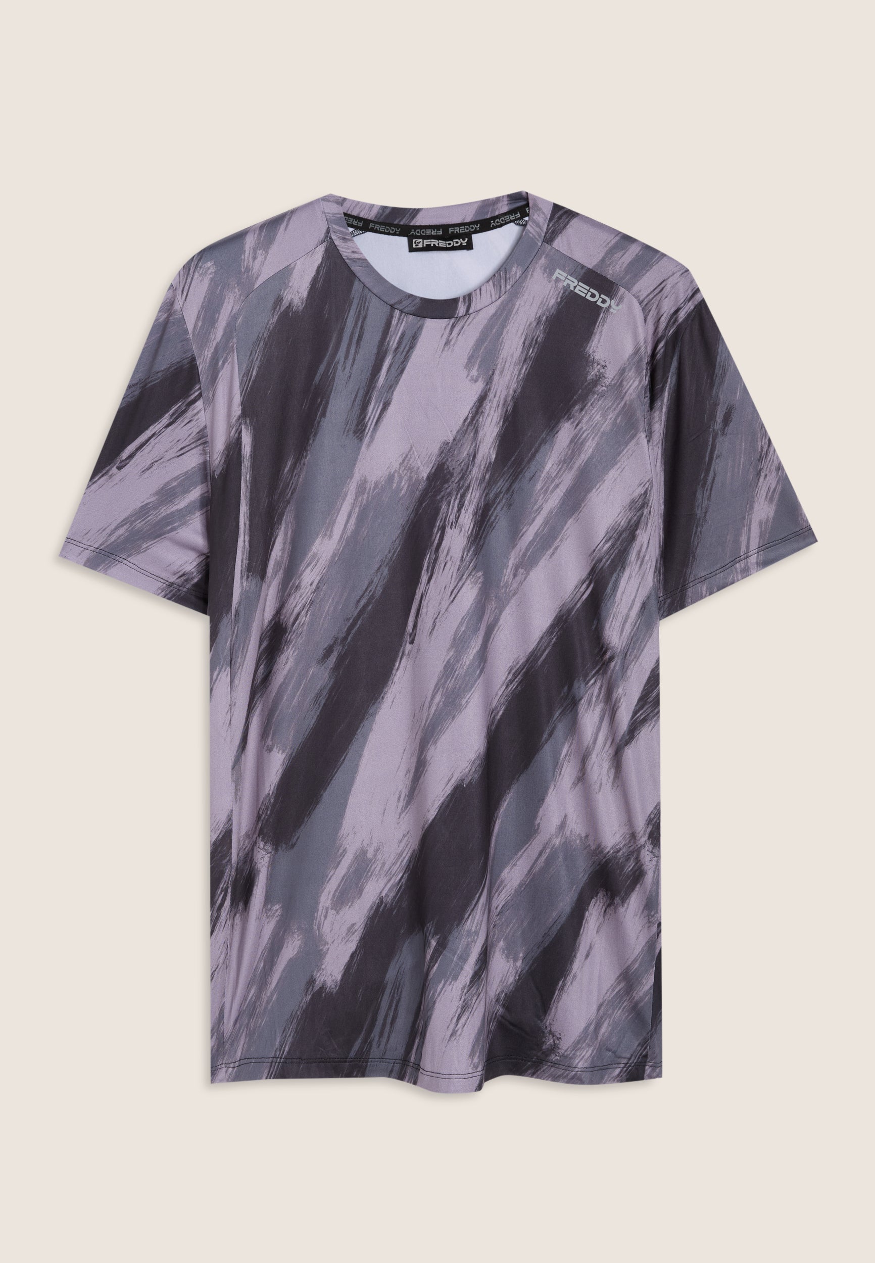 freddy-t-shirt-homme-brush-tech-slim-imprim-pennellata image 5