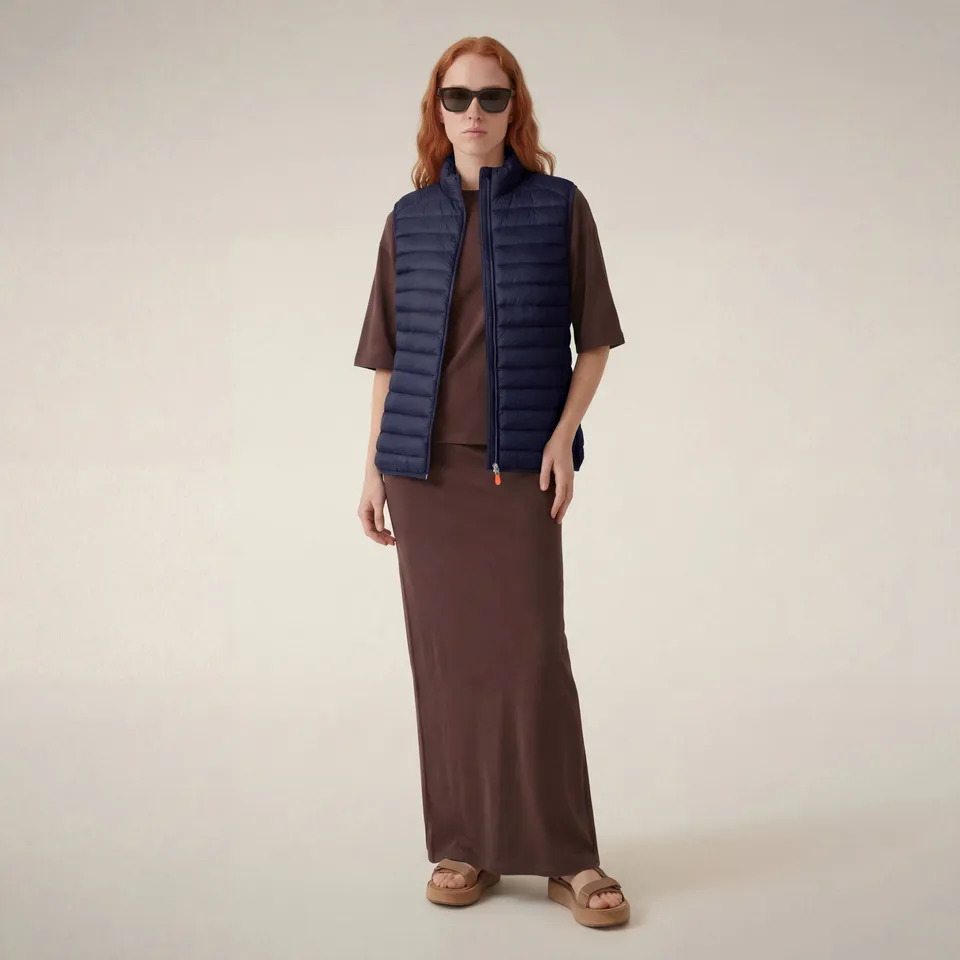 save-the-duck-charlotte-gilet-matelasse-femme-bleu-navy image 1