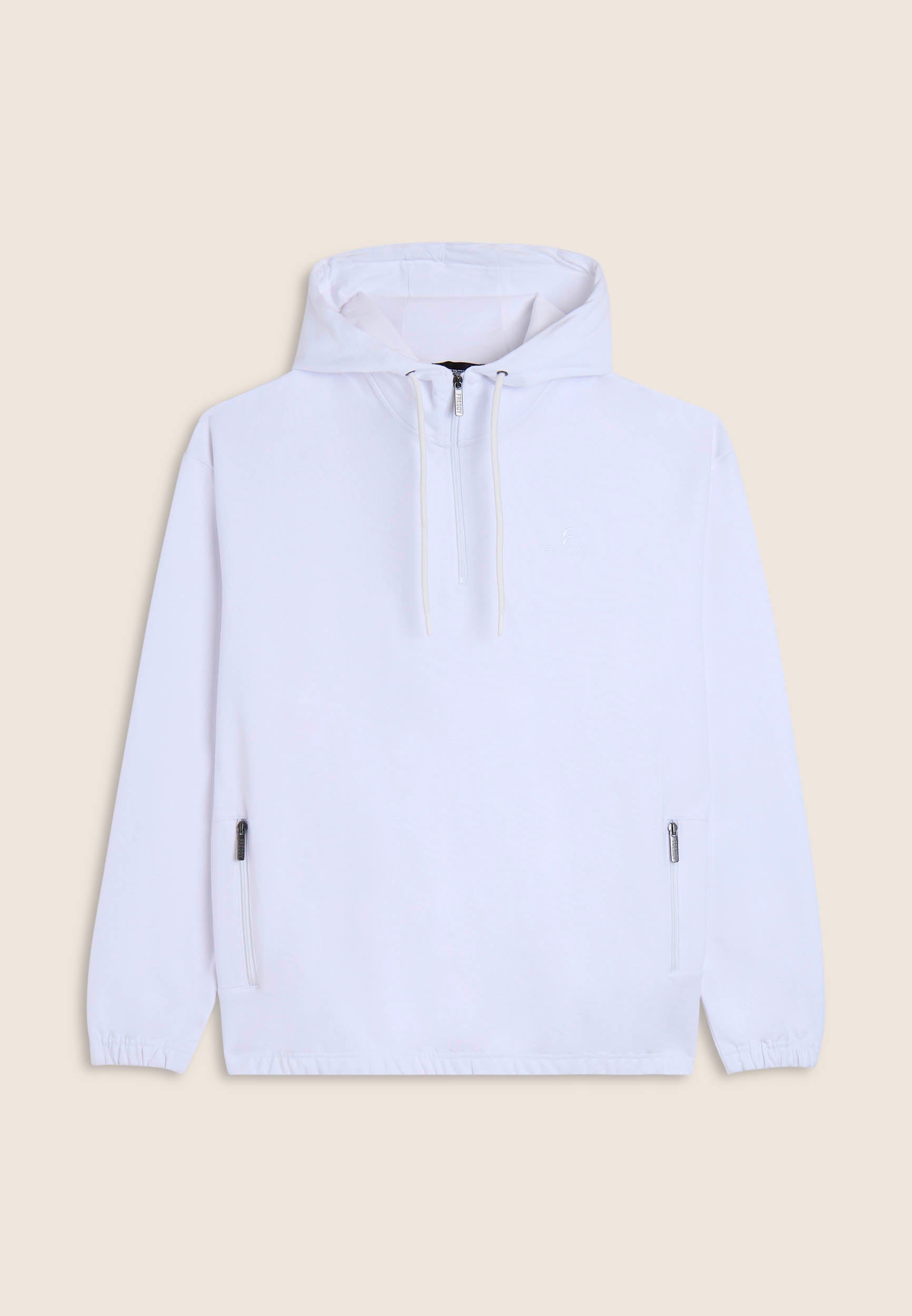 sweat-freddy-femme-demi-zip-capuche-100-coton image 7
