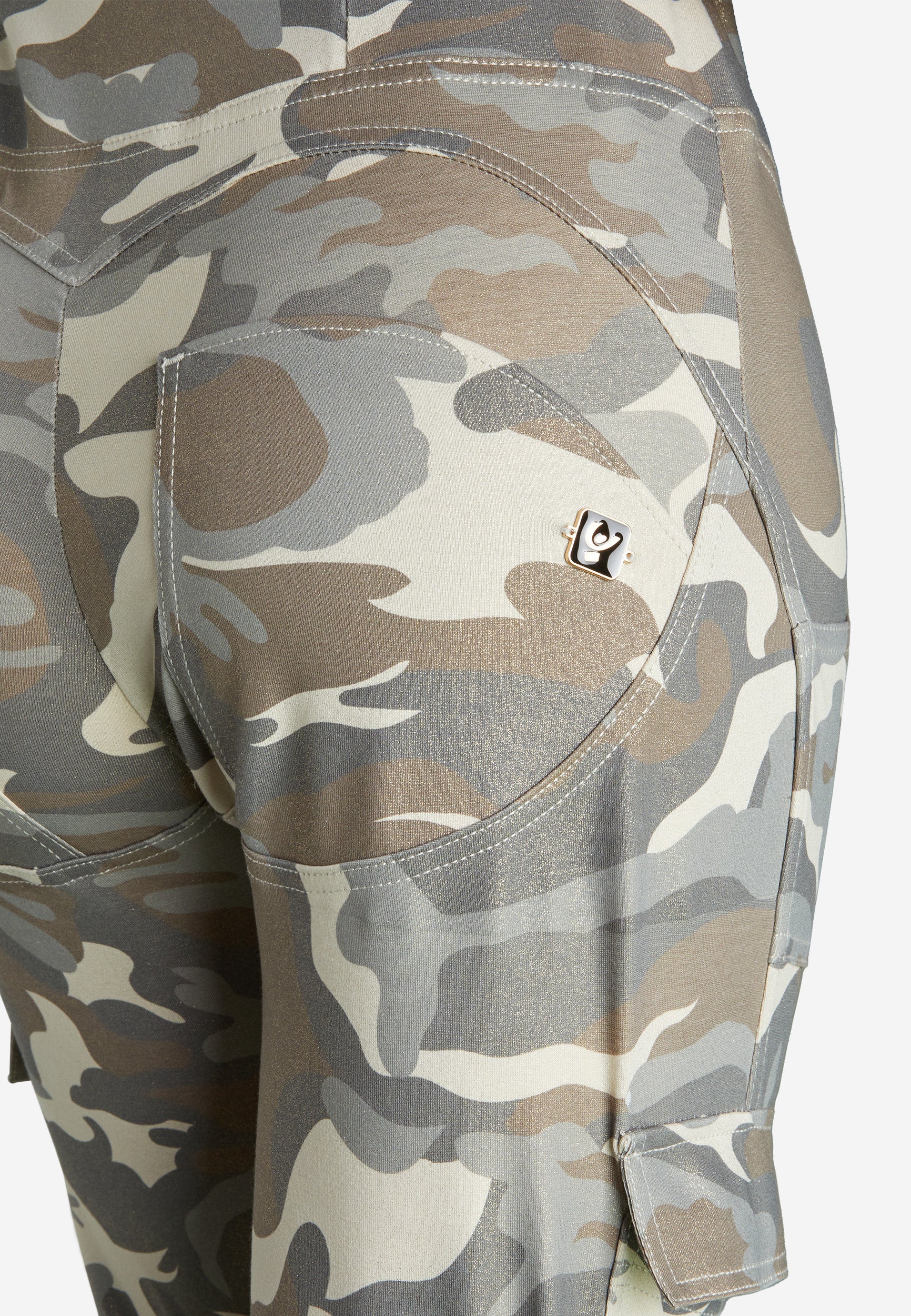 freddy-wr-up-pantalon-cargo-push-up-jersey-camouflage-lurex-dor image 8