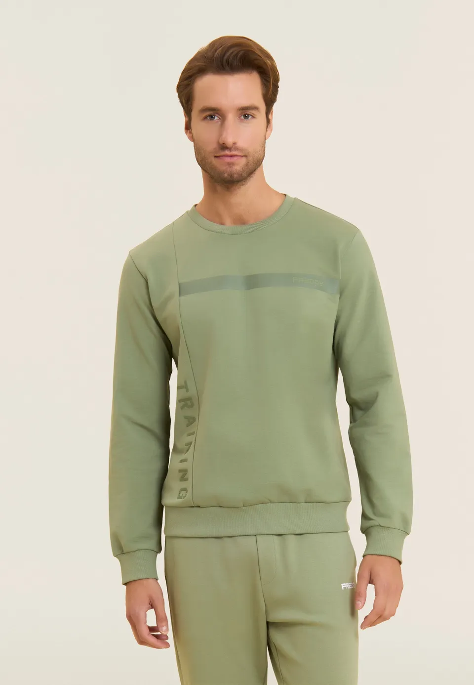 freddy-sweat-homme-training-baby-french-terry-ton-sur-ton image 1