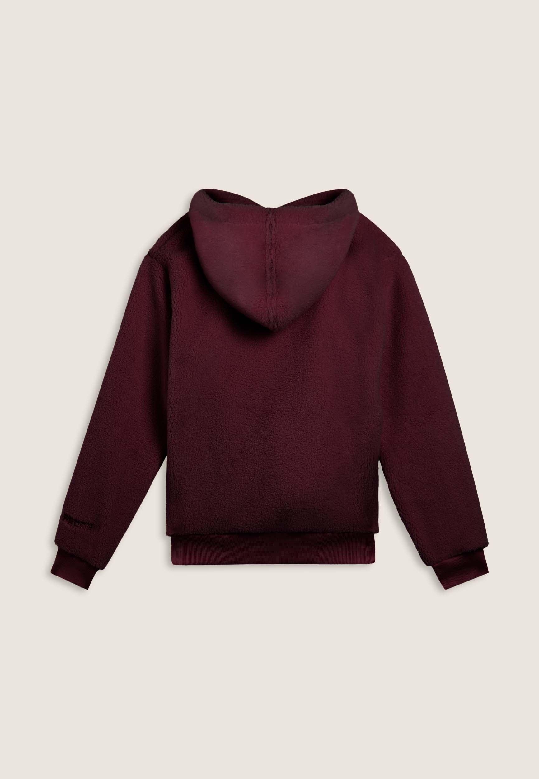 freddy-veste-femme-sherpa-polaire-capuche-zip-dor image 7