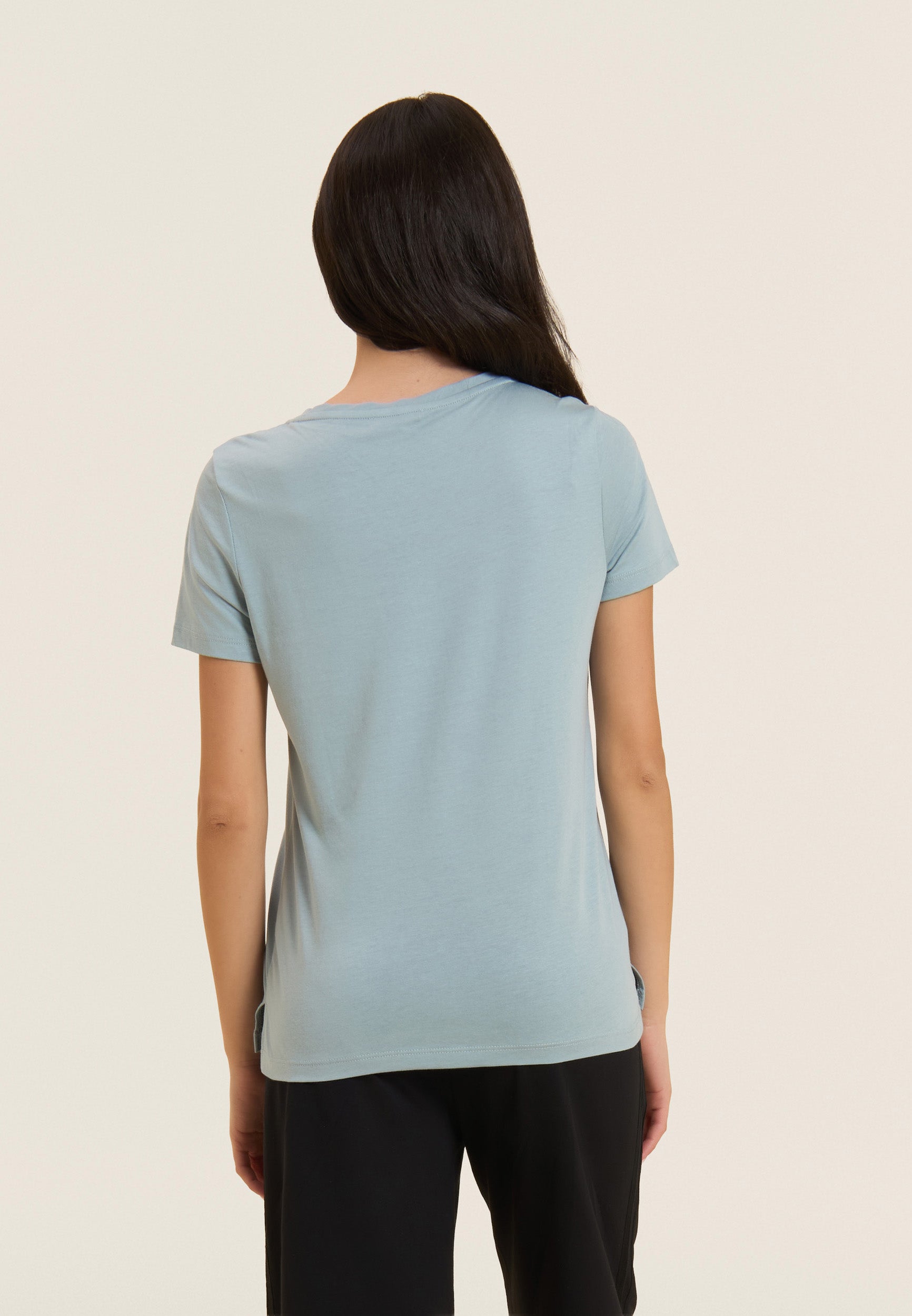 freddy-t-shirt-manica-corta-animalier-borchie-cotone-modal image 3