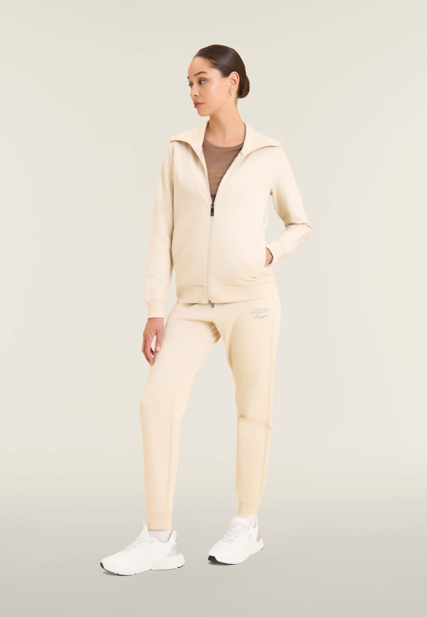 freddy-pantalon-de-sport-molleton-gratt-poignets-et-cordon image 5