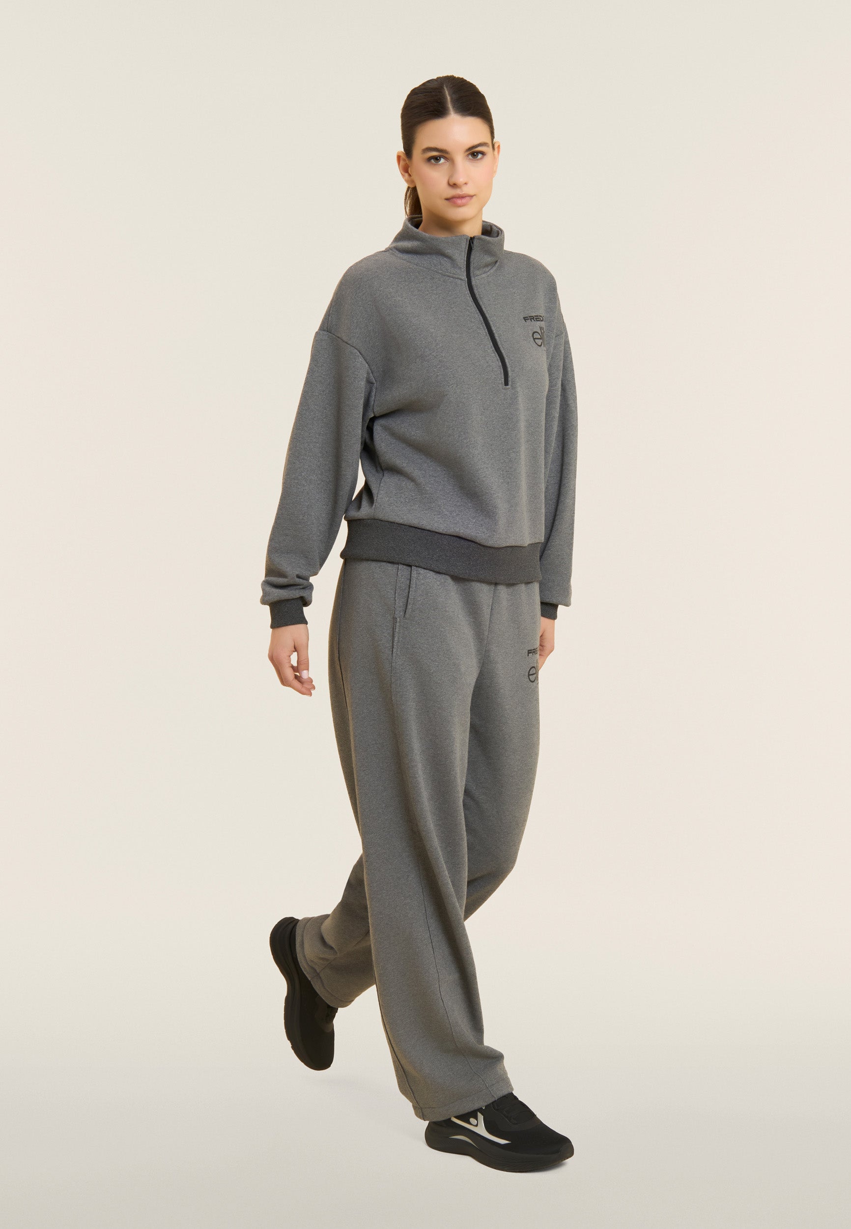 freddy-x-elite-sweat-femme-comfort-m-lange-demi-zip image 5