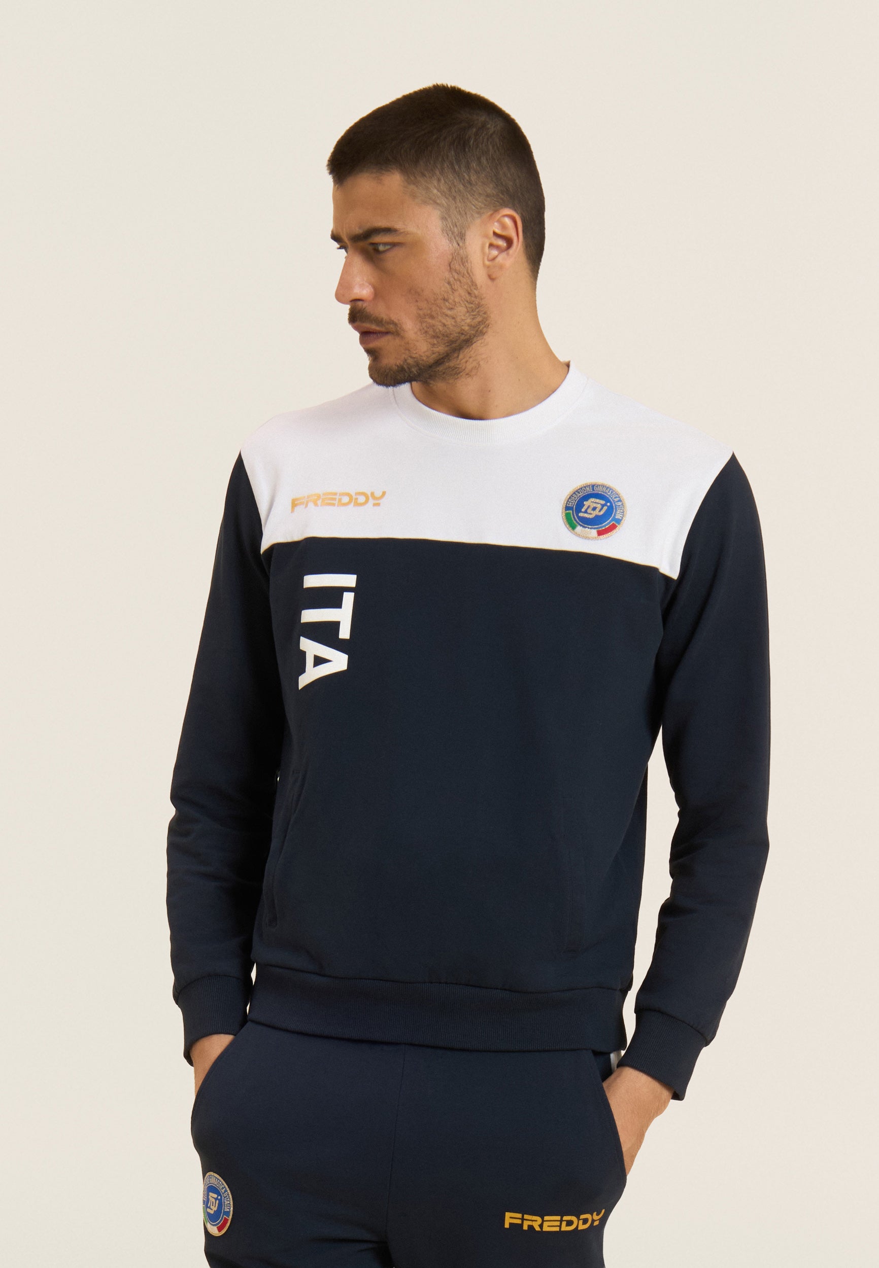 freddy-tuta-uomo-italia-fgi-felpa-brushed-girocollo image 1