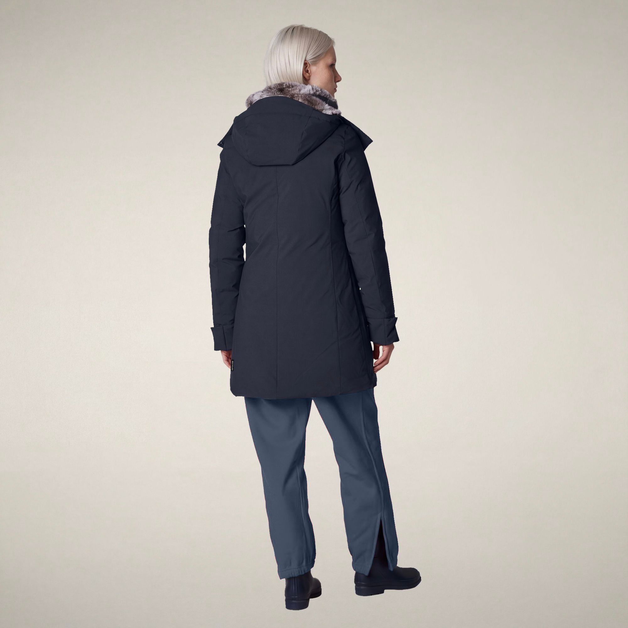 save-the-duck-samantah-parka-femme-bleu-noir image 2