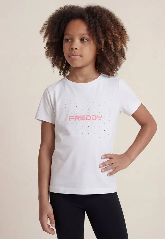 freddy-t-shirt-fille-jersey-logo-strass image 1