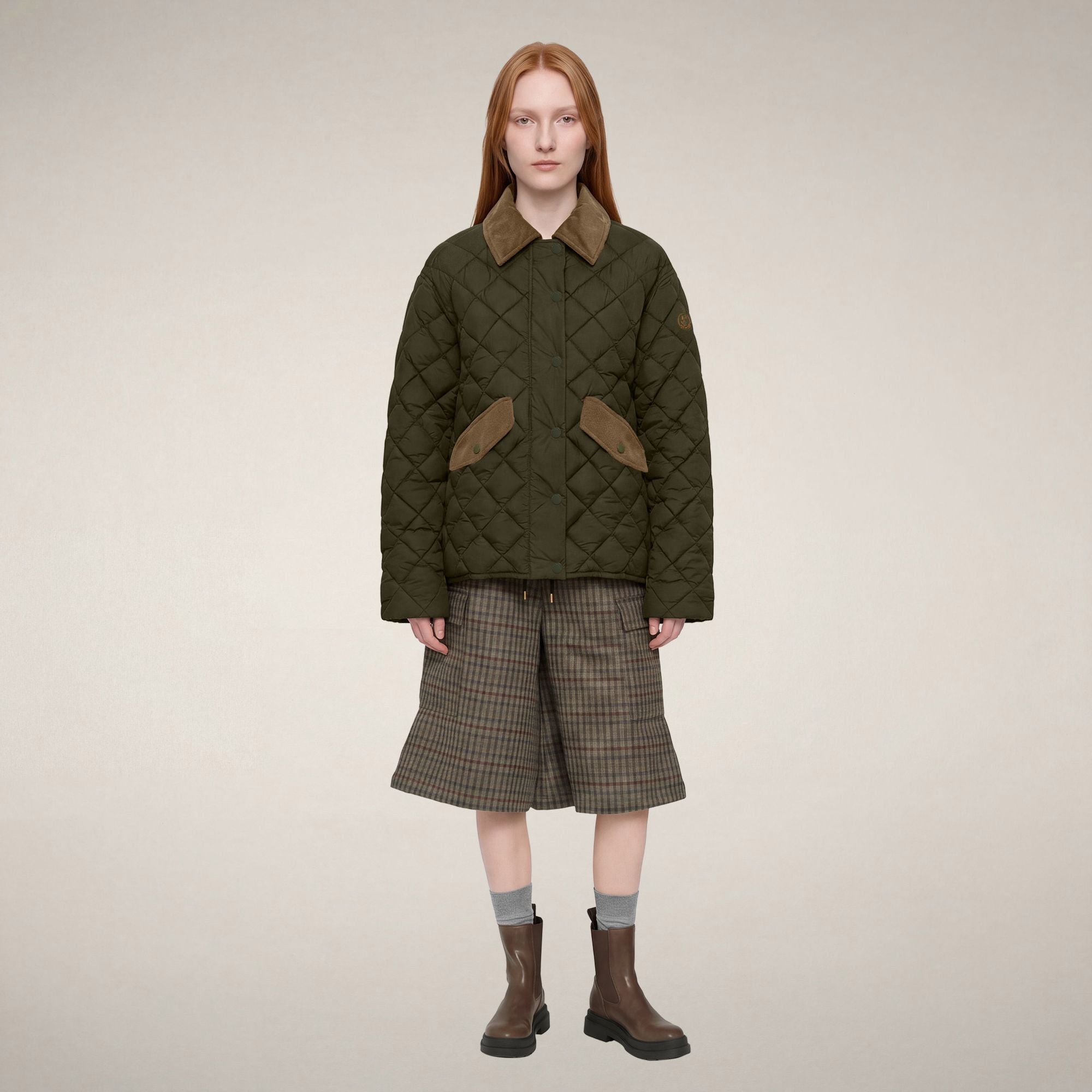 save-the-duck-jodie-doudoune-femme-vert-serpent image 1